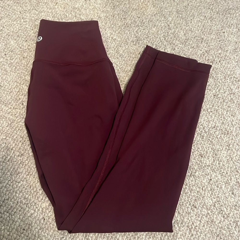 NWT lulu maroon purple legging